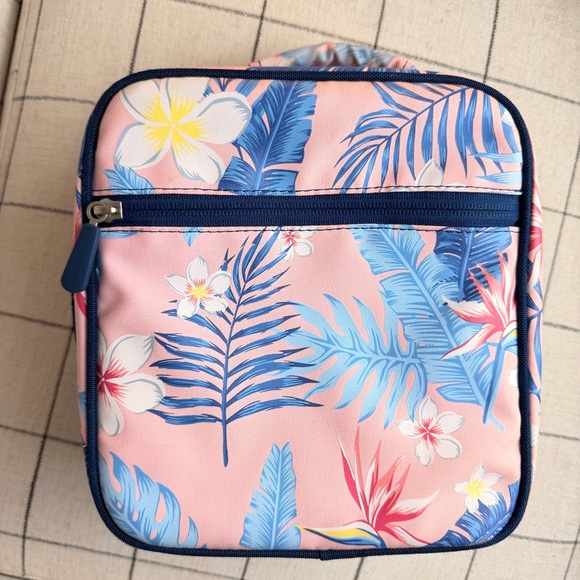 Pottery Barn Teen Handbags - Pottery Barn Teen Color Changing Tropical Lunchbox Island Floral Pink Navy